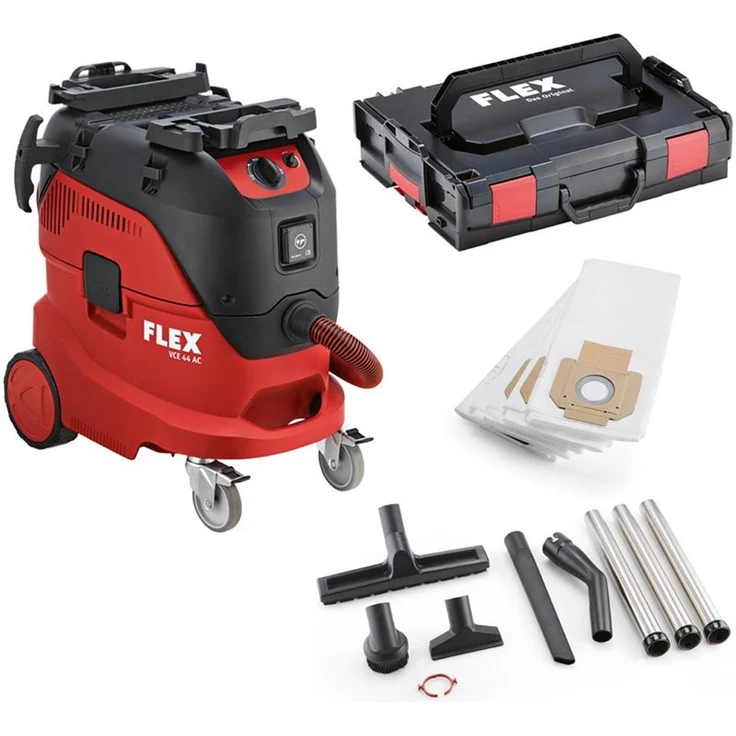 Flex VCE 44 L AC-Kit, Sicherheitssauger mit automatischer Filterabreinigung, 42 l, inkl. Vlies-Filtersäcken und L-Boxx 456.535
