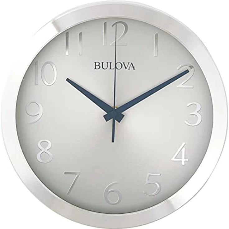 Bulova Winston Wanduhr, Silber – Bild 2