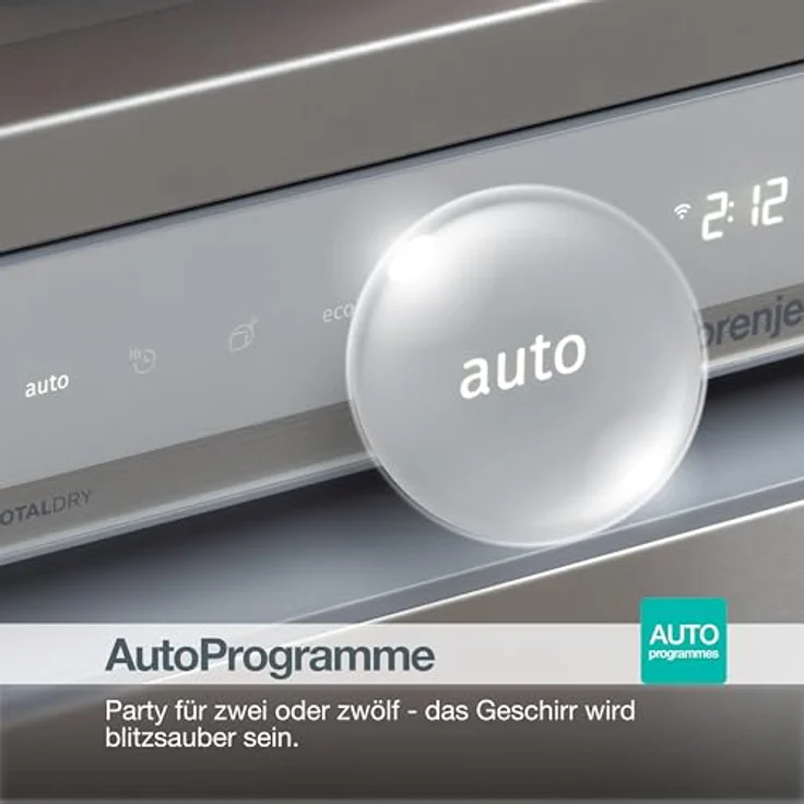 GORENJE GI663B90X Geschirrspüler, teilintegrierbar, 39 dB (A), 16 Maßgedecke, Edelstahl innen – Bild 11