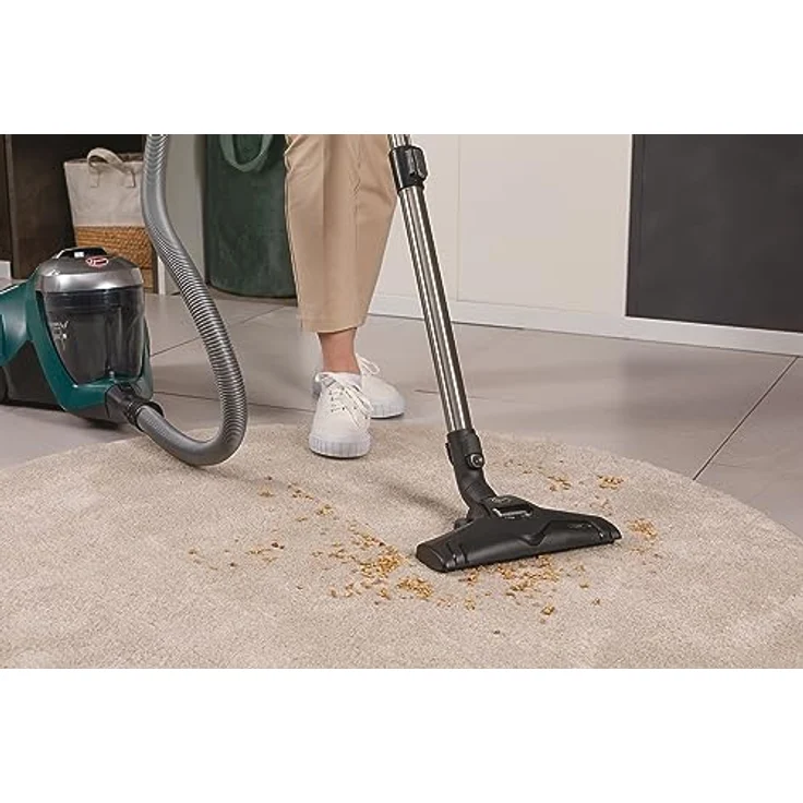 Hoover H-POWER 300 HP330ALG 011 Bodenstaubsauger, beutellos 850 Watt, Allergy Plus, silber-grün – Bild 4