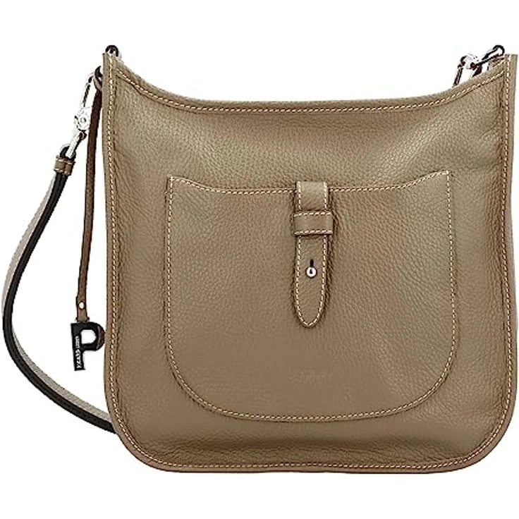 Picard Beuteltasche Kronberg aus genarbtem Rindleder mit Zapfenverschluss, Nude, 27 x 9.5 x 25 cm – Bild 2