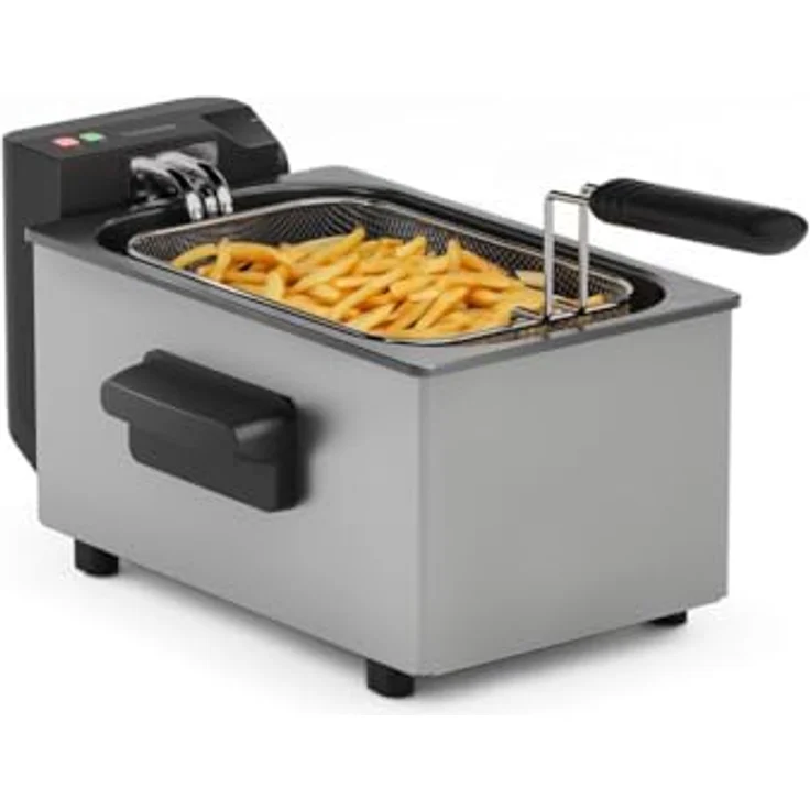 Tristar FR-9334 Fritteuse 3 l - Edelstahlgehäuse, einstellbarer Thermostat, 2000 W – Bild 2