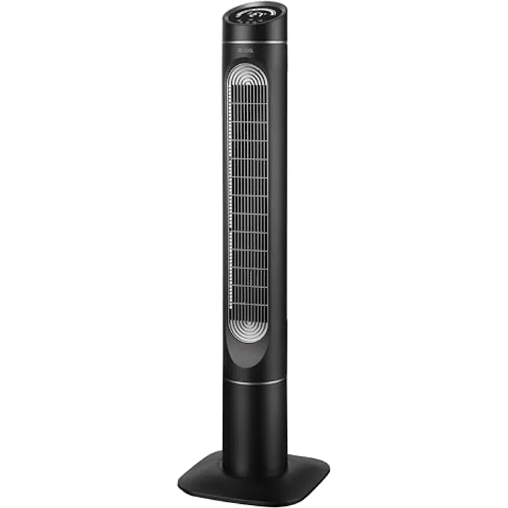Be Cool Turmventilator, 85W mit LED-Display, schwenkbar, Timerfunktion und Negativ-Ionen-Reinigung