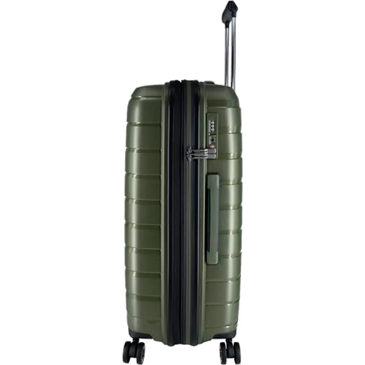 Travelite Air Base, 4 Rollen Trolley L 77 cm, 100% Polypropylen, oliv – Bild 3