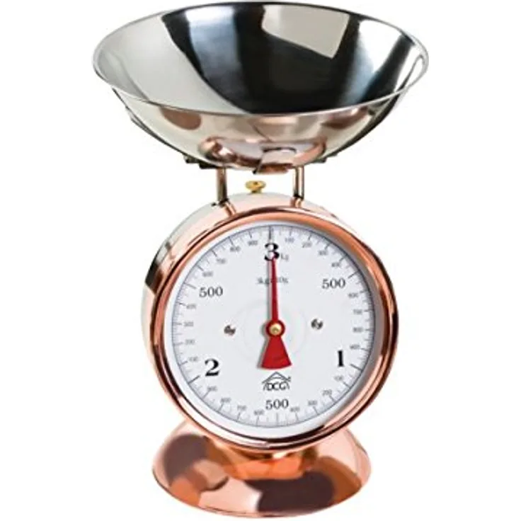 Waage Küche 3 kg Kupfer Edelstahl