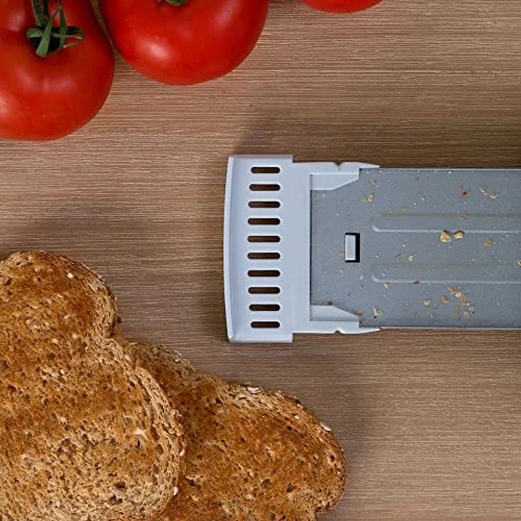 Cecotec Toast&Taste 9000 Double 2-Schlitz-Toaster, 980 W, Krümelschublade, breite Schlitze, Abschaltautomatik, für Bagel und Brötchen, weiß – Bild 6