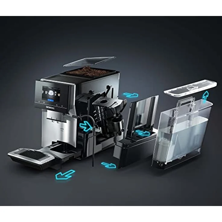 Siemens EQ.700 TP705R01 Kaffeevollautomat mit Milchsystem, schwarz – Bild 4