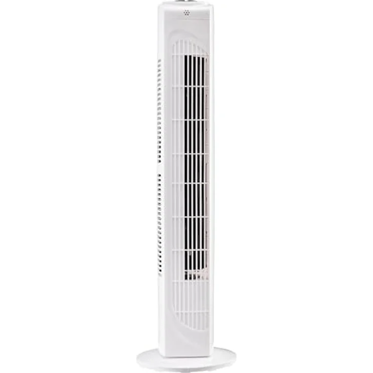 MEDION Turmventilator mit Fernbedienung (3 leise Geschwindigkeitsstufen, 45 Watt Leistung, Timer, zuschaltbare Schwenkfunktion - Oszillation, MD10319) weiß – Bild 1