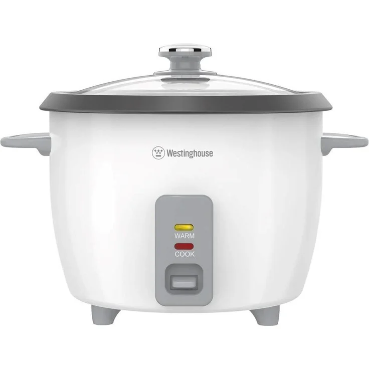 Westinghouse WKRCHS10EU, Reiskocher 2,5 l mit 700 W, Weiß, Dampfgarfunktion und Warmhaltefunktion