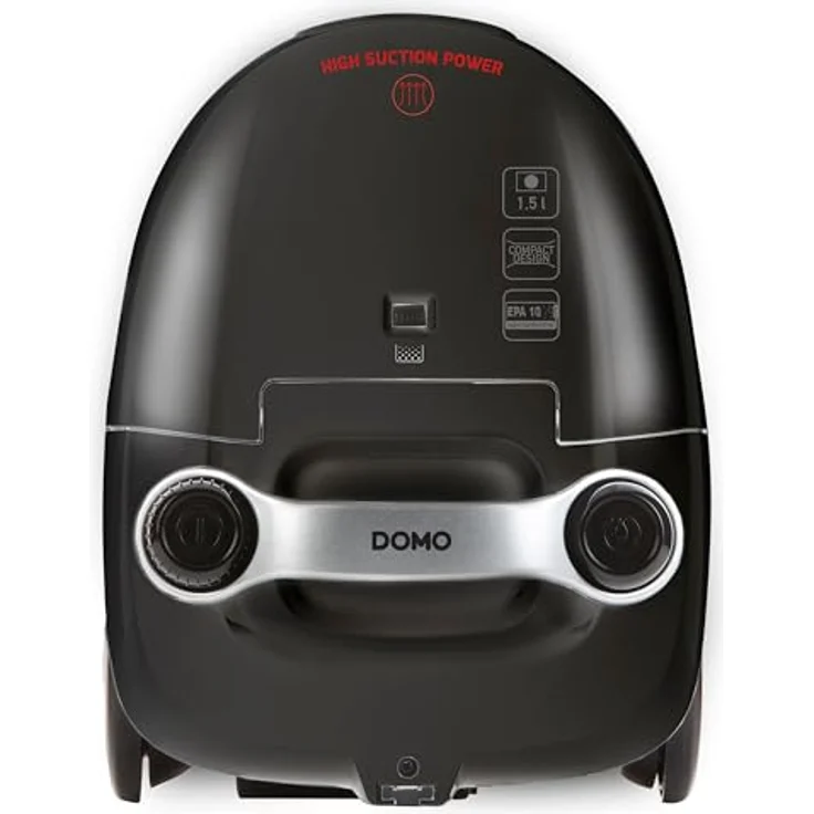 Domo DO1033S Bodenstaubsauger mit Beutel, 450 Watt, HEPA-Filter, schwarz – Bild 5