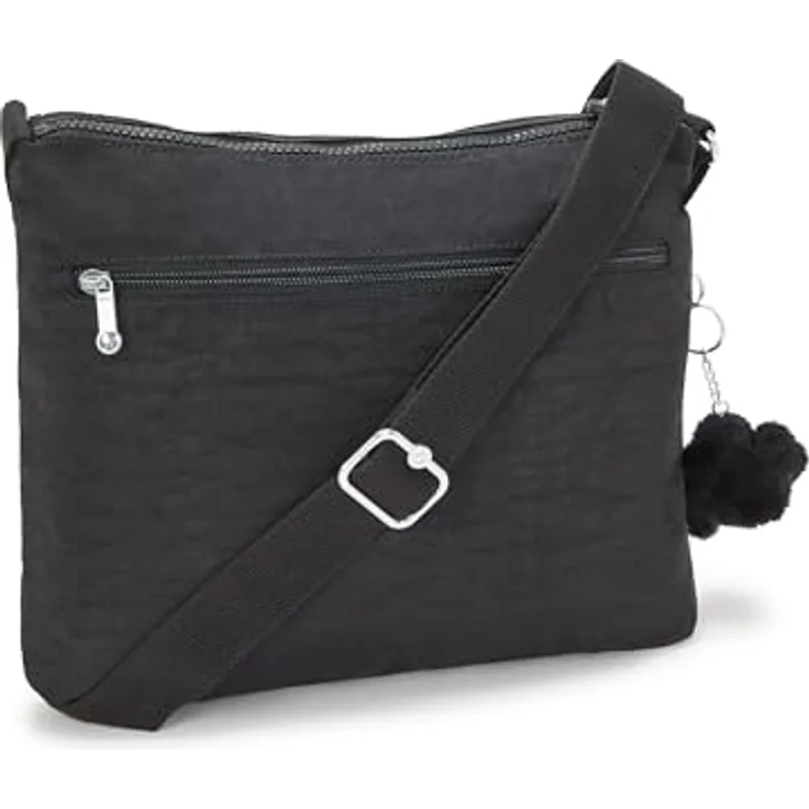 Kipling Basic Alvar, Damen Umhängetasche mit zwei Hauptfächern, 33 cm, Schwarz – Bild 3