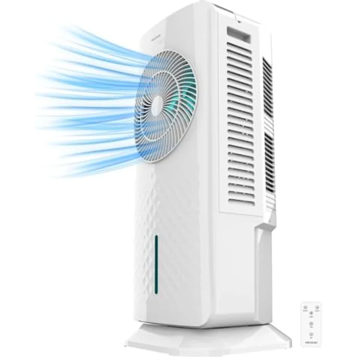 Cecotec EnergySilence 3500 Cool Compact, Tragbarer Verdunstungskühler mit 3,5-Liter-Tank, 65 Watt Leistung und Touch-Bedienfeld – Bild 1