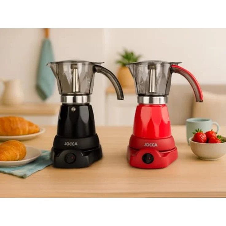 Jocca elektrische Espresso Kaffeemaschine, Espressokanne, Schwarz – Bild 8