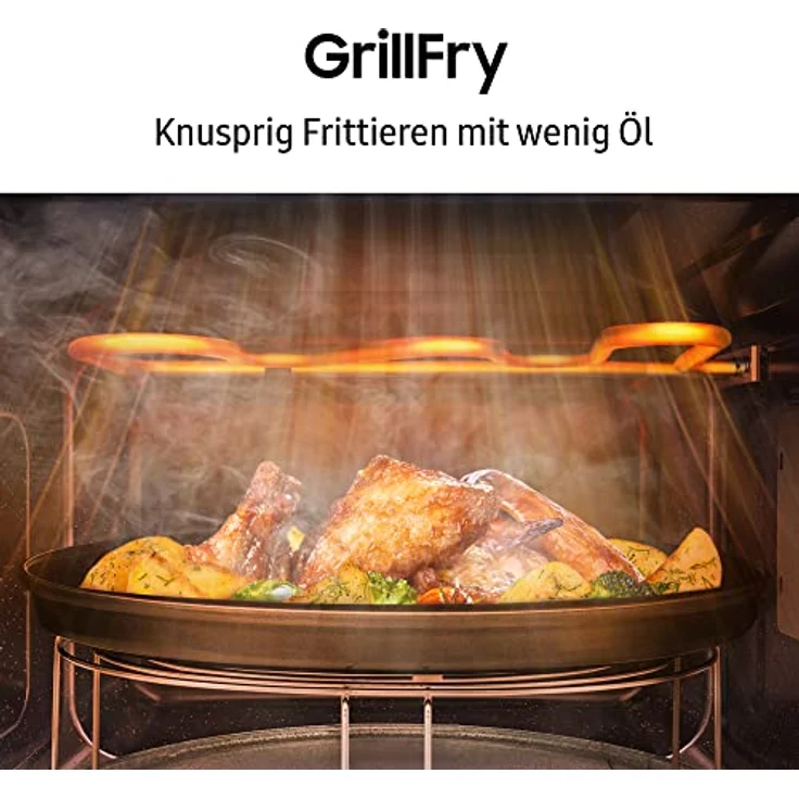 Samsung MICROGOLFOVEN MG32DG4524CTE1, Mikrowelle mit GrillFry Funktion und Edelstahl-Look – Bild 4