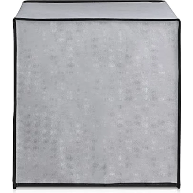 kwmobile Hülle kompatibel mit Thermomix TM5 / TM6 - Küchenmaschine Staubschutz Abdeckhaube - Staubhaube in Hellgrau – Bild 4