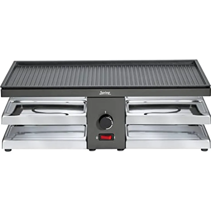 Spring Raclette mit Alugrillplatte-KP3267717001 Raclette mit Alugrillplatte schwarz one size