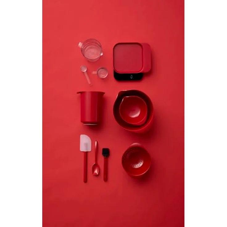 Mepal ROSTI Rührbecher Classic new 1,25l rot, Einzelbild in Rot mit 1,25 l Schüsselkapazität – Bild 8