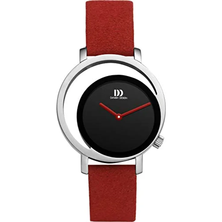 Danish Design Damen-Uhren Analog Quarz One Size Rot 32020129, 3,2 cm Durchmesser