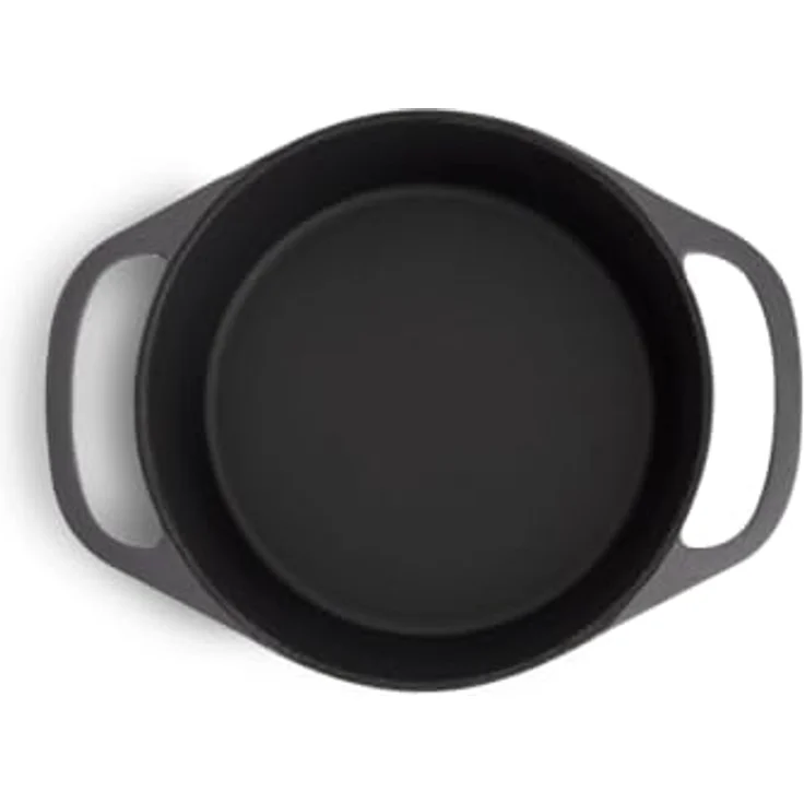 Springlane Bräter »Clara«, Gusseisen, Cocotte mit Deckel & Rezeptheft, Grau, rund, 24 cm, 4 l – Bild 4