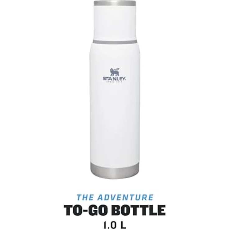 Stanley Adventure To-Go Thermosflasche 1.0L - Auslaufsicher - 25 Stunden Heiß - 27 Stunden Kalt - Doppelwandige Vakuumisolierung - BPA Frei - Polar – Bild 3