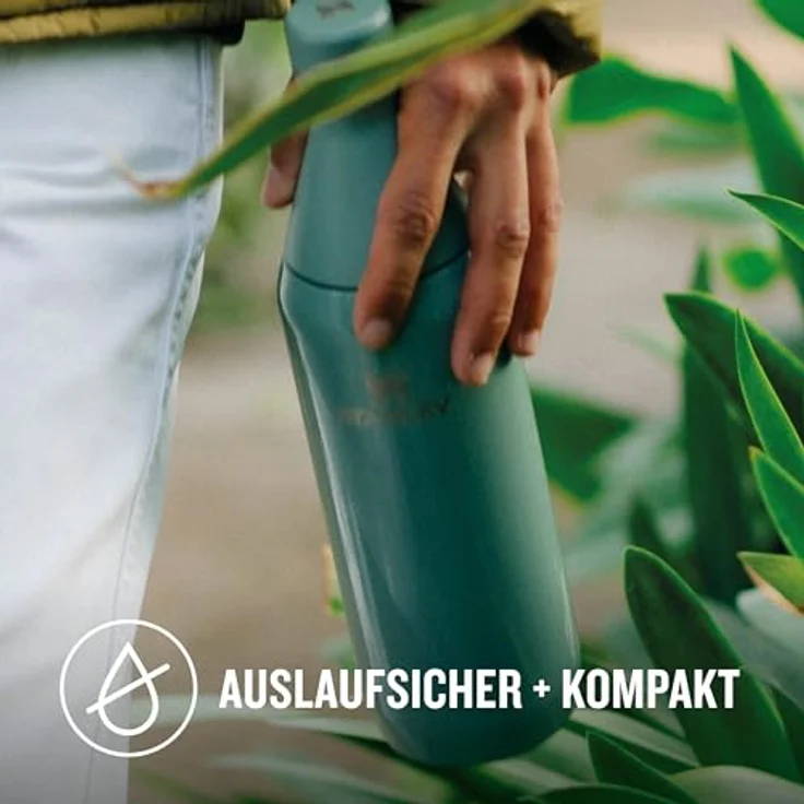 STANLEY All Day Slim Bottle 0,60 L, doppelwandige Vakuumisolierung, aus recyceltem Edelstahl, Farbe shale – Bild 5