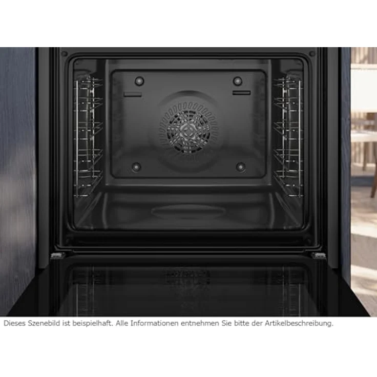 Siemens HE213ABB3 Einbauherd, 5 Backofenfunktionen, 3D Heißluft, Schnellaufheizung, Deep black inox – Bild 4