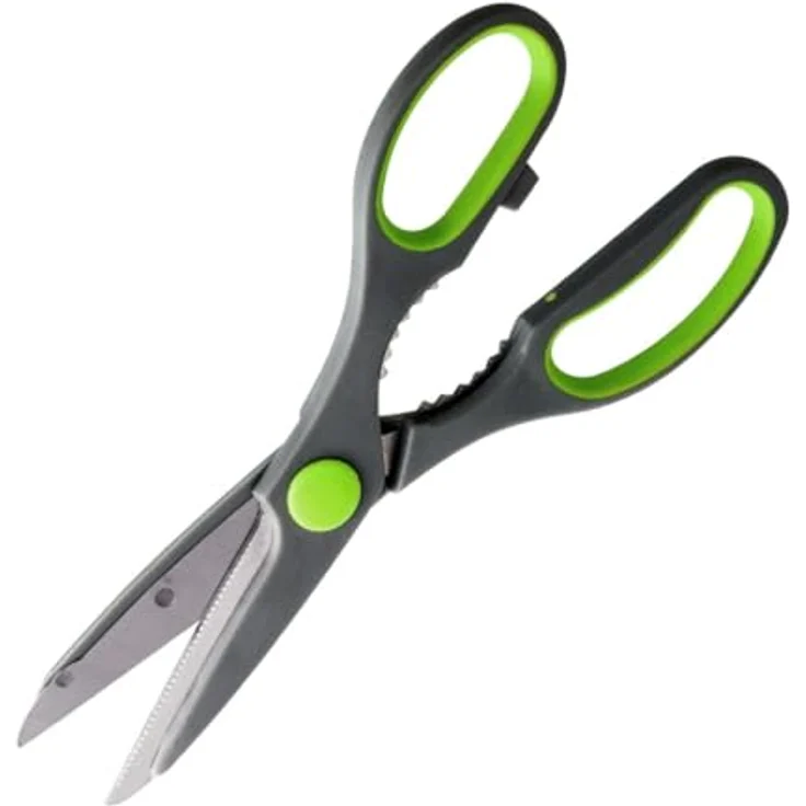 FACKELMANN Superschere mit Öffner Nirosta-Praktika 21cm in grau-grün-Silber, Klinge: Edelstahl, ca – Bild 2
