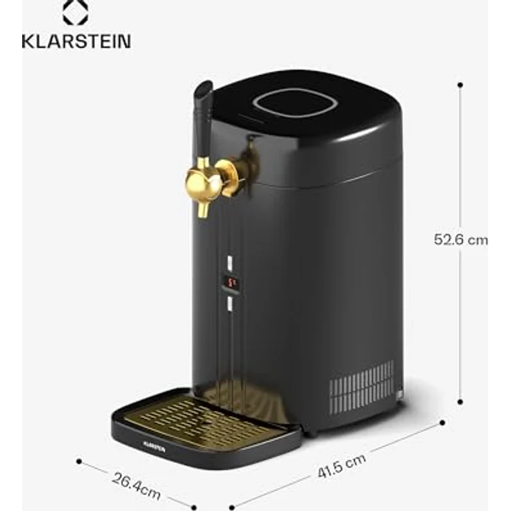 Klarstein FrostBrew Bierzapfanlage, Zapfanlage für 5 L Fässer mit CO2-Drucksystem, thermoelektrischer Kühlung und LED-Beleuchtung, 60W – Bild 7