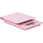 HARIO V60 Tropfkaffee-Waage und Timer Pour-Over-Skala, mattes Rosa mit 0,1-Gramm-Schritten und Timer-Funktion