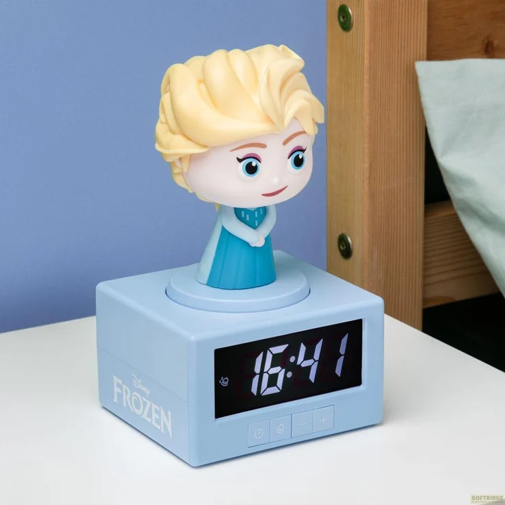 Paladone Products Elsa Icon Alarm Clock, offizieller Wecker für unterhaltsames Aufstehen