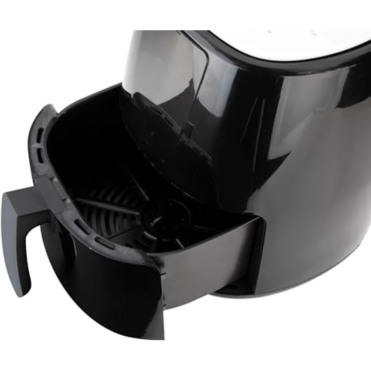 JATA JEFR1225 Heißluftfritteuse, 1300 Watt, 5 Liter, bis 200 °C, Timer 30 min, Kunststoff, schwarz – Bild 2