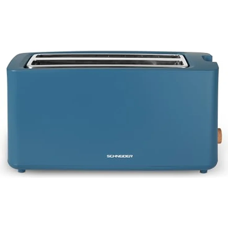 SCHNEIDER Fjord Line Toaster mit 1550 Watt, besonders lange Schlitzen, variable Bräunungssteuerung in 6 Stufen, Auftau-, Aufwärm- und Stop-Funktion, ausziehbare Krümelschublade, petrol blau – Bild 2