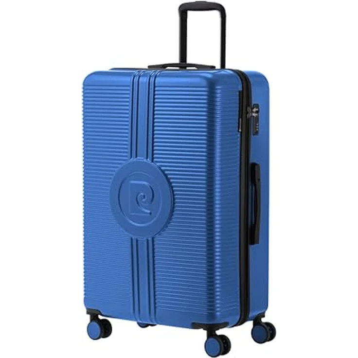 Pierre Cardin, Koffer, 4 Rollen Kofferset 3-teilig, (99 l, XL) - Stilvolles Reisegepäck mit Kreuzpackgurt und Wäschefach, Schwarz – Bild 6