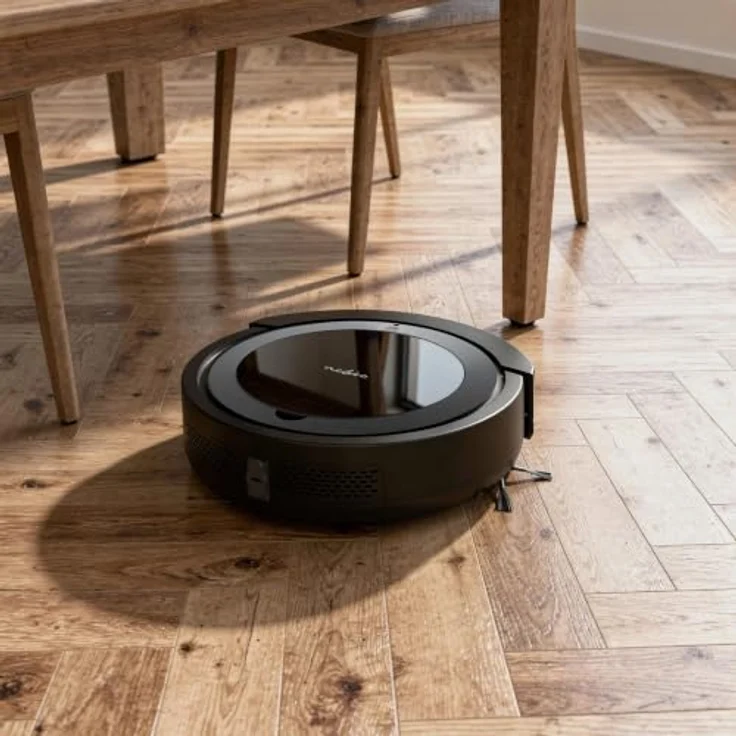 Nedis VCRO300BK, Beutelloser Saugroboter 3-in-1 mit Kehren, Saugen und Trockenwischen, Schwarz – Bild 8