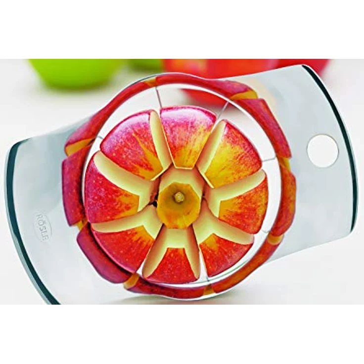 RÖSLE Apfel- und Birnenteiler, Edelstahl 18-10, Ø 9,2 cm, Inkl. Kunststoffschutz – Bild 2