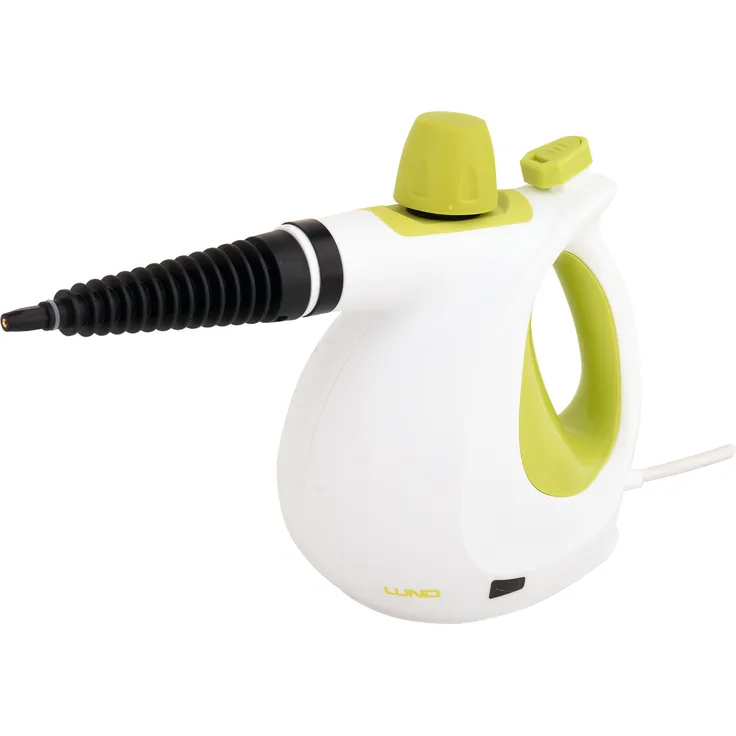 LUND Professional Handdampfreiniger mit 7 Aufsätzen, 900-1050W, 400ml Wassertank, IPX4, Kindersicherung