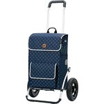 Andersen Shopper Royal Alu klappbar mit Luftreifen Ø 25 cm und 51 Liter Tasche Tamo mit Kühlfach blau