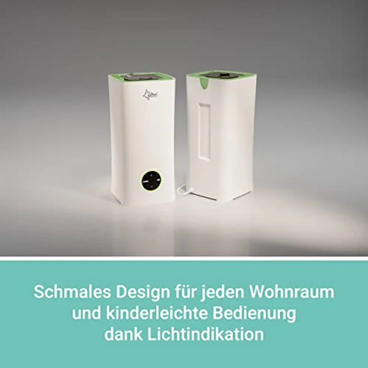 SUNTEC Ultraschall Luftbefeuchter Monsun 2500 moodlight | Aroma Diffuser mit 2 l Wasser Tank | Raumbefeuchter bis ca 25 m2 | Vernebler mit 3 Nebelstufen, Auto Off und LED Beleuchtung | besonders leise – Bild 3