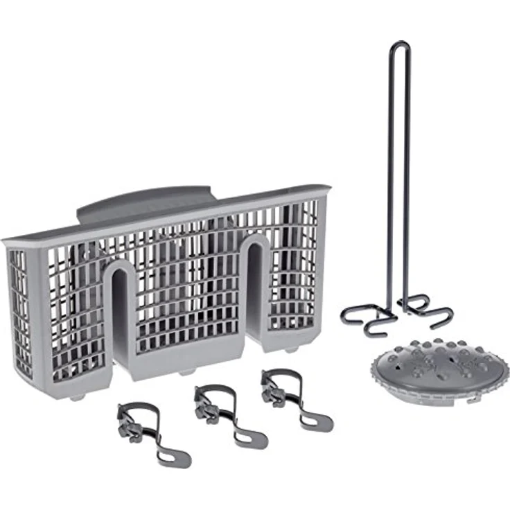 Siemens SZ73000, Geschirrspüler-Spülhilfe-Set, Flaschenhalter, Backblechsprühkopf, Zusatzbesteckkorb, Kleinteilehalter – Bild 1