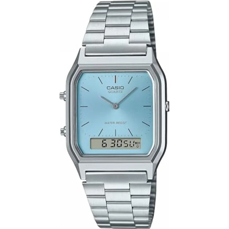 Casio Damen Analog Quarz Uhr mit Edelstahl Armband AQ-230A-2A1MQYES – Bild 1