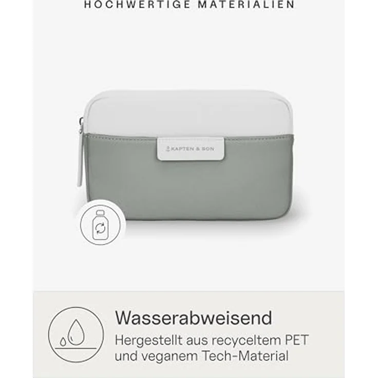 Kapten & Son Bergen Gürteltasche, 22 cm x 5 cm x 13 cm, aus 100% Polyester, muted sage – Bild 6
