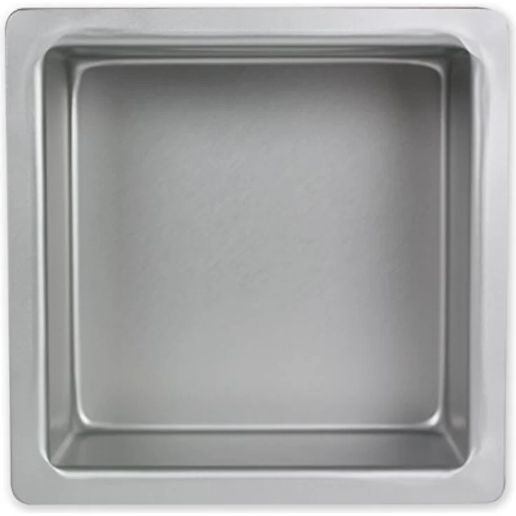 PME SQR124 Quadratische Backform aus eloxiertem Aluminium, 305 x 305 x 102 mm, Silver, 30 x 30 x 10 cm – Bild 2