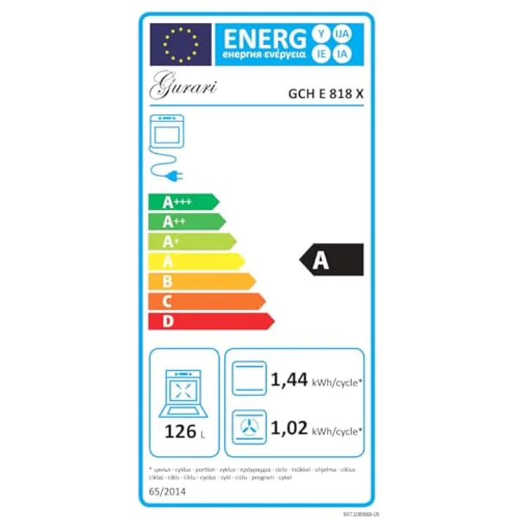 Gurari GCH E 818 X, 90 cm Edelstahl Gas Elektro Standherd mit 126 L Backofen, Selbstreinigung, AirFry, 11 Funktionen, WOK – Bild 4
