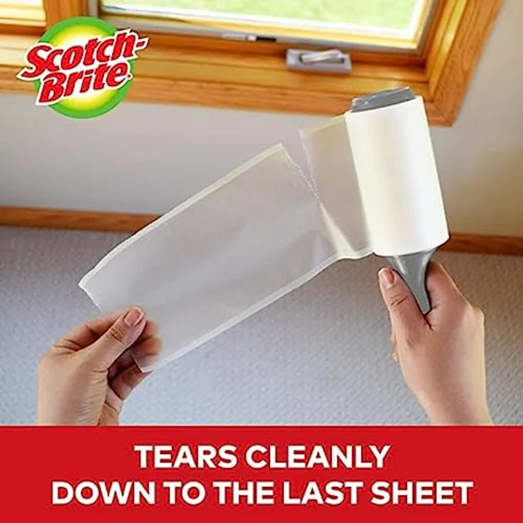 Scotch-Brite Everyday Clean Ersatz-Fusselrolle, 3x56 Blatt, Weiß – Bild 4