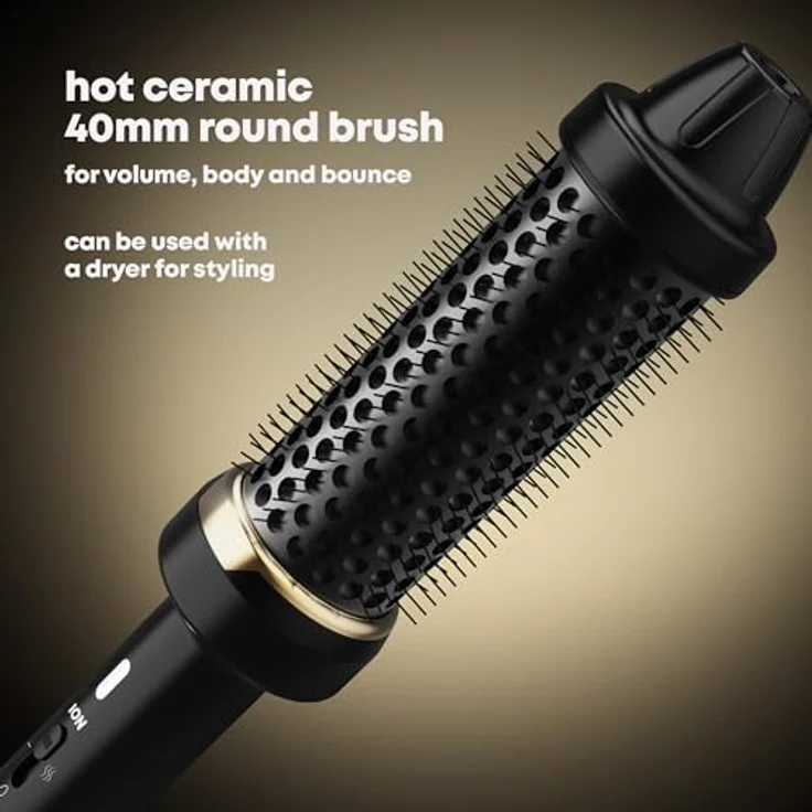 Revamp BR-1400A-EU Progloss Big Hot Brush, Warmluftbürste mit 40 mm Durchmesser und gleichmäßiger Wärmeverteilung – Bild 3