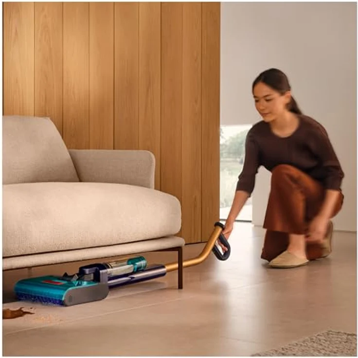 Dyson 432030-01 CLEAN+WASH HYGIENE, Akkubetrieb Nass- und Trockenreiniger mit selbstreinigender Mikrofaserwalze, flaches Design für niedrige Möbel – Bild 4