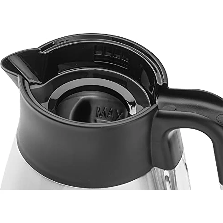 Gastroback 42426 Design Advanced Thermo, 1.7 Liter, Wasserkocher und Isolierkanne, Cool Touch, Easy-Tip-Verschluss, 2.200 Watt, 18-8 Edelstahl, 1.7 liters, silber, schwarz – Bild 3