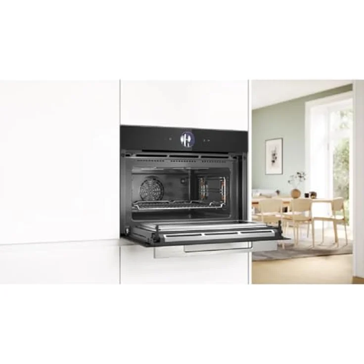 BOSCH Einbau-Mikrowelle CMG7761B1, Schwarz, Grill, Heißluft, Ober-/Unterhitze, 45 l – Bild 6