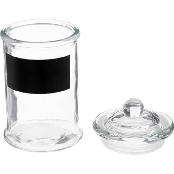 Générique Einmachglas 0,35 Liter, zylindrisch aus Glas mit Schieferetikett, spülmaschinengeeignet – Bild 2