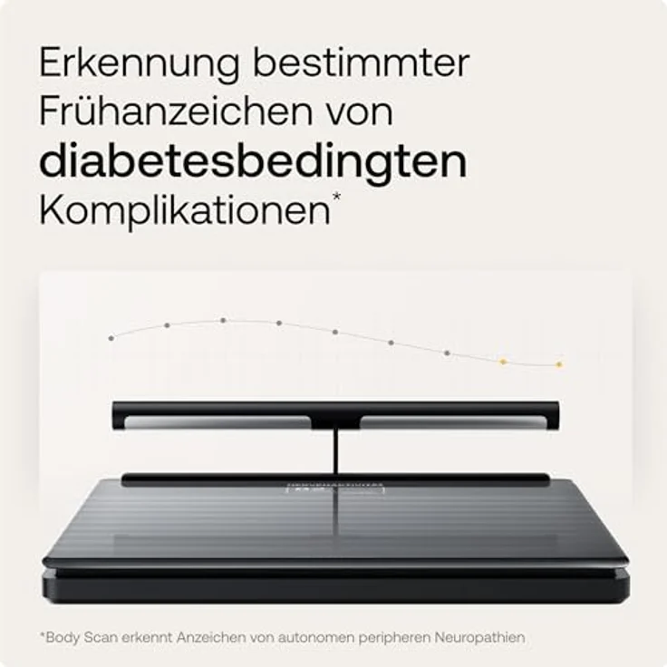 Withings Body Scan - WLAN-Personenwaage, Körperzusammensetzung analysieren, Muskelmasse, Wasseranteil, EKG, Weiß – Bild 5